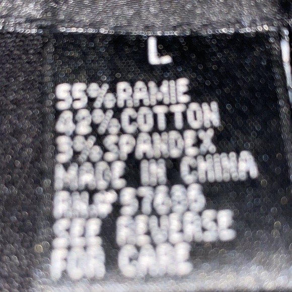 Vintage 90s Outer Edge Utility Jacket Black Twill 4 pocket button closure size L - Picture 10 of 16